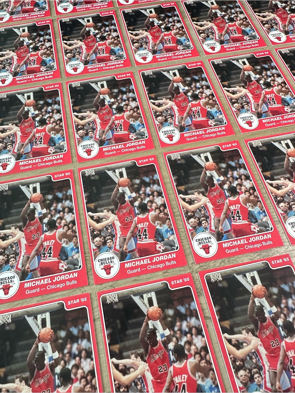 Michael Jordan Lot of (100) 1985 Star #101 Novelty Basketball Cards. Bulls